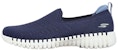 (Women) Skechers Go Walk Smart-Slip On 'Sunday Brunch Blue Black' 124315-NVBL
