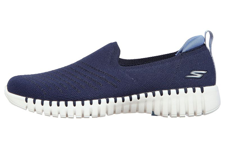 (Women) Skechers Go Walk Smart-Slip On 'Sunday Brunch Blue Black' 124315-NVBL