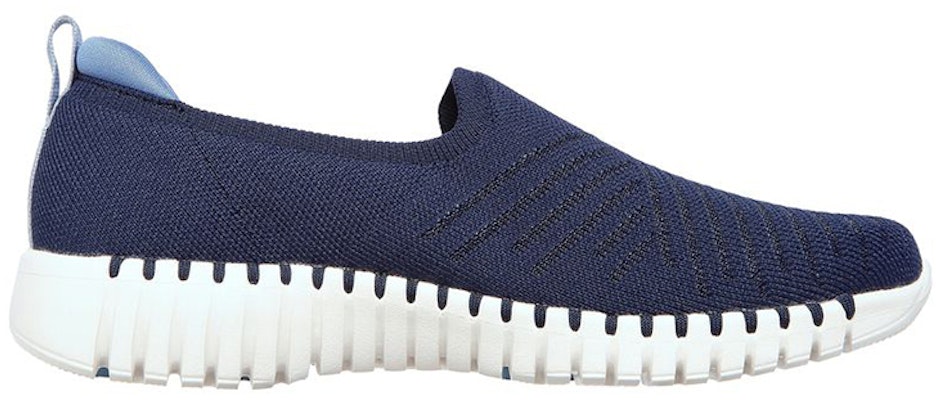 (Women) Skechers Go Walk Smart-Slip On 'Sunday Brunch Blue Black' 124315-NVBL Order (Women) Skechers Go Walk Smart-Slip On 'Sunday Brunch Blue Black' 124315-NVBL