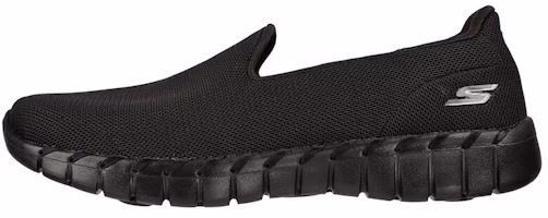 (Women) Skechers Go Walk Smart 2-Celyn 'Black Comfort Breathable Slip-On' 124725-BBK (Women) Skechers Go Walk Smart 2-Celyn 'Black Comfort Breathable Slip-On' 124725-BBK