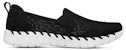 (W) Skechers Go Walk Smart 2 'Hitam Putih' 124732-BKW