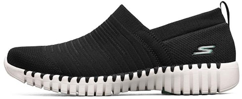 (Women) Skechers Go Walk Smart Running Shoes Black 124043-BKW (Women) Skechers Go Walk Smart Running Shoes Black 124043-BKW