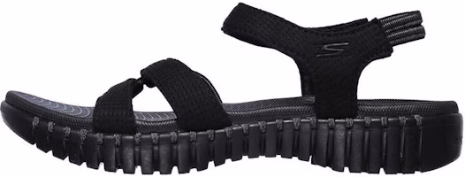 (Women) Skechers GO WALK Smart 'Black Breathable Sport Sandal' 140074-BKGY (Women) Skechers GO WALK Smart 'Black Breathable Sport Sandal' 140074-BKGY