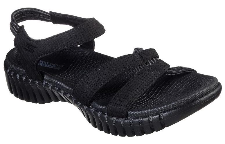 Order (W) Sandales de Sport Respirantes Noires Skechers GO WALK Smart 140074-BKGY