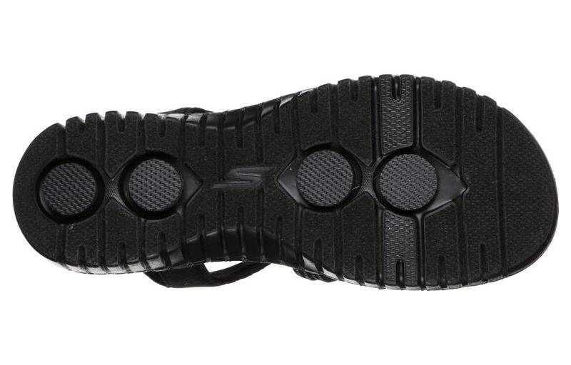 Shop (W) Sandales de Sport Respirantes Noires Skechers GO WALK Smart 140074-BKGY