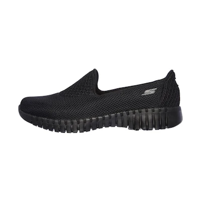 (W) Skechers Go Walk Smart 'Black Slip-On'