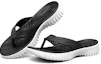 Lookbook Skechers GO WALK SMART 舒適人字運動拖鞋 女款 黑白