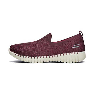 (W) Skechers Go Walk Smart 'Burgundy Slip-On'