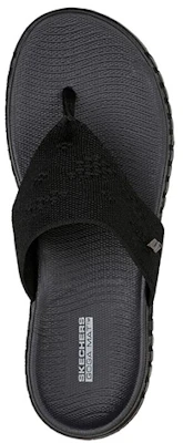 (Women) Skechers Go Walk Smart 'Comfort Thong Sport Slide - Black' 140182-BBK Shop (Women) Skechers Go Walk Smart 'Comfort Thong Sport Slide - Black' 140182-BBK