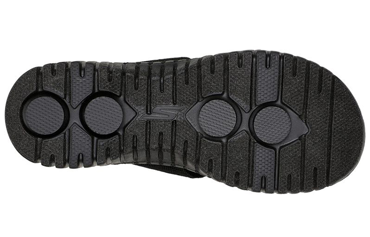 Purchase (Women) Skechers Go Walk Smart 'Comfort Thong Sport Slide - Black' 140182-BBK