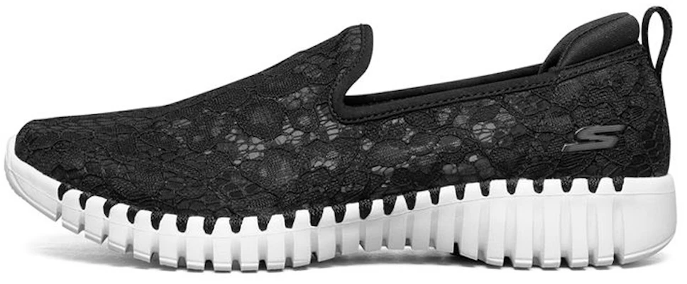 (W) Skechers Go Walk Smart Chaussures Paresseuses Noires 124165-BKW Buy (W) Skechers Go Walk Smart Chaussures Paresseuses Noires 124165-BKW