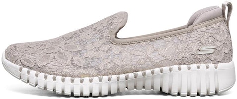 (Women) Skechers Go Walk Smart Loafer Grey/Brown 124165-TPE (Women) Skechers Go Walk Smart Loafer Grey/Brown 124165-TPE