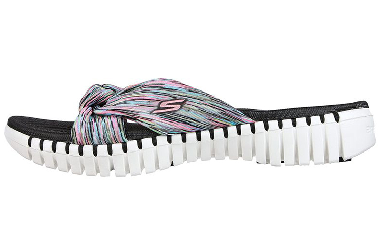 (Women) Skechers Go Walk Smart Slip-On 'Black White Pink' 140187-BKMT