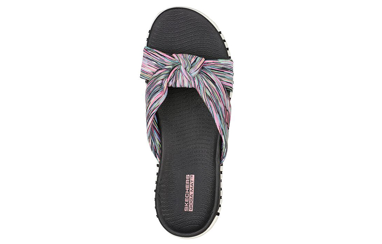 Shop (Women) Skechers Go Walk Smart Slip-On 'Black White Pink' 140187-BKMT