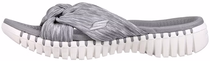 (Women) Skechers Go Walk Smart Slip-On 'Grey White' 140187-GRY (Women) Skechers Go Walk Smart Slip-On 'Grey White' 140187-GRY