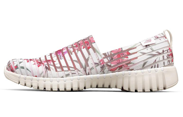 (Women) Skechers Go Walk Smart Slip-on Shoes White/Pink/Grey 124317-WMLT