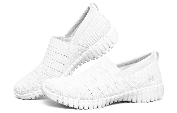 Lookbook (W) スケッチャーズ GOwalk Smart スリッポン (白) 124043-WHT