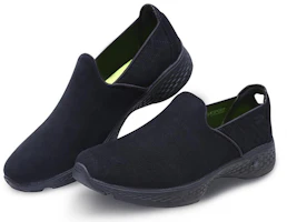 Lookbook Skechers Go Walk Sport 女款全黑色一腳踩運動休閒鞋