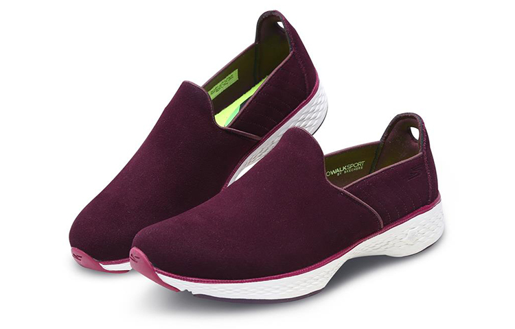 Lookbook (Women) Skechers Go Walk Sport 'Burgundy Slip-On' 14892-BURG