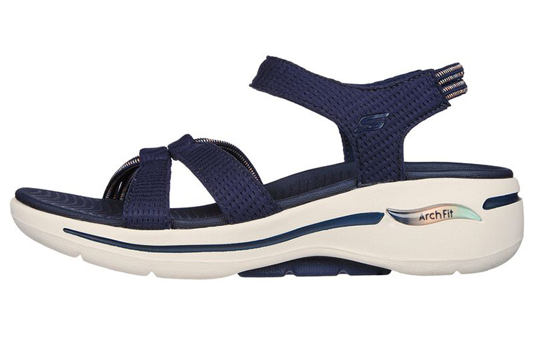 (W) Skechers Go Walk Sport Sandal 'Light Blue'