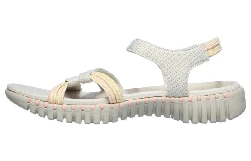 (W) Skechers GO WALK Sports Sandal 'Beige Breathable'