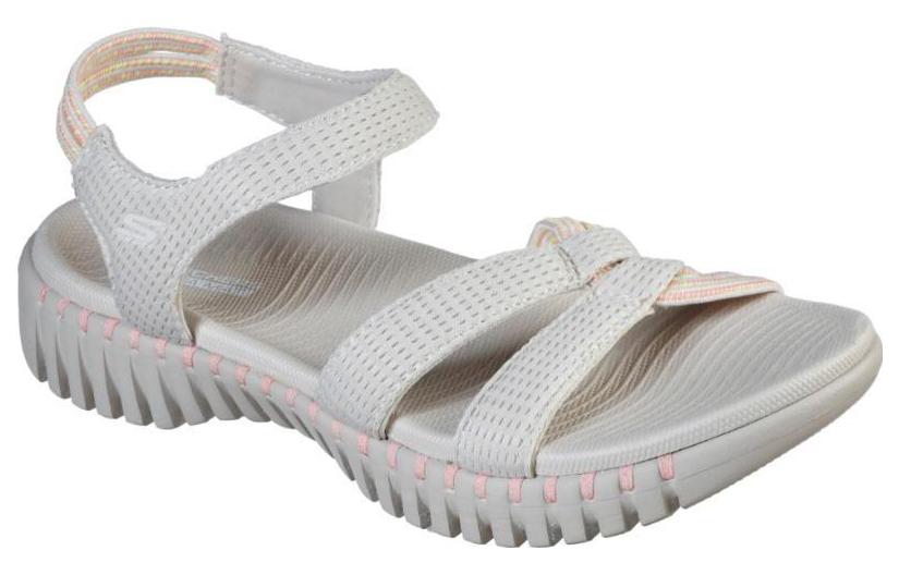 (W) Skechers GO WALK Sports Sandal 'Beige Breathable' 圖 3