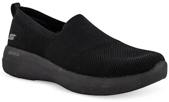 Lookbook Skechers Go Walk Stability 輕便舒適 慵懶運動休閒鞋 女款 黑