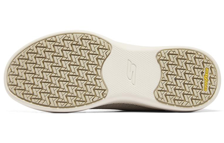 Shop Skechers GO WALK 穩定輕便透氣 低筒休閒跑步鞋 女款 灰褐色