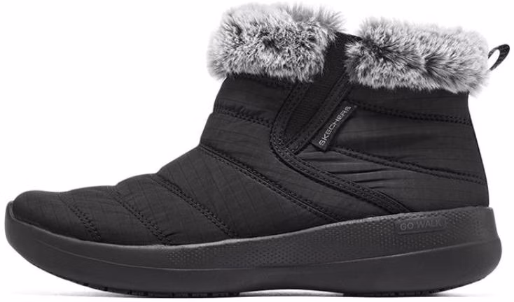 women-skechers-go-walk-stability-boot-black-white-144661-bbk
