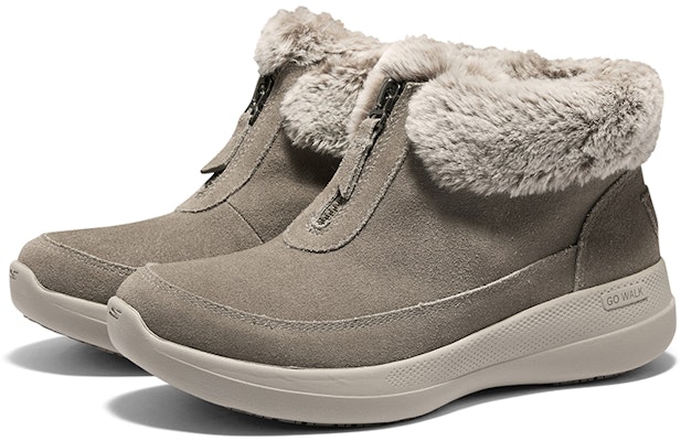 (Women) Skechers Go Walk Stability Boots 'Brown' 144664-DKTP Shop (Women) Skechers Go Walk Stability Boots 'Brown' 144664-DKTP