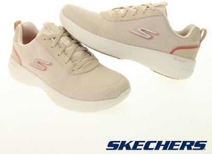 (W) Skechers GO WALK 穩定休閒鞋 - 米白色米色 124605NTCL Order (W) Skechers GO WALK 穩定休閒鞋 - 米白色米色 124605NTCL