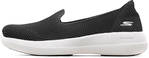 (Women) Skechers Go Walk Stability Slip On Black 124604-BKLP (Women) Skechers Go Walk Stability Slip On Black 124604-BKLP