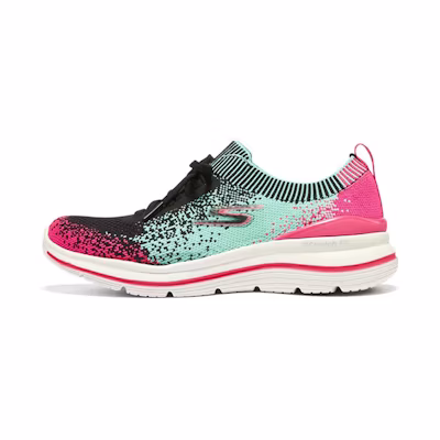 (W) Skechers Go Walk Stretch Fit 'Black Mixed'