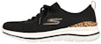 (W) Skechers Go Walk Stretch Fit 'Leopard Zone Hitam' 124396-BKLD