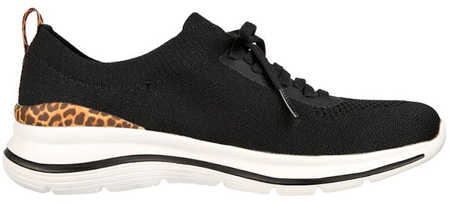 (Women) Skechers Go Walk Stretch Fit 'Leopard Zone Black' 124396-BKLD Order (Women) Skechers Go Walk Stretch Fit 'Leopard Zone Black' 124396-BKLD