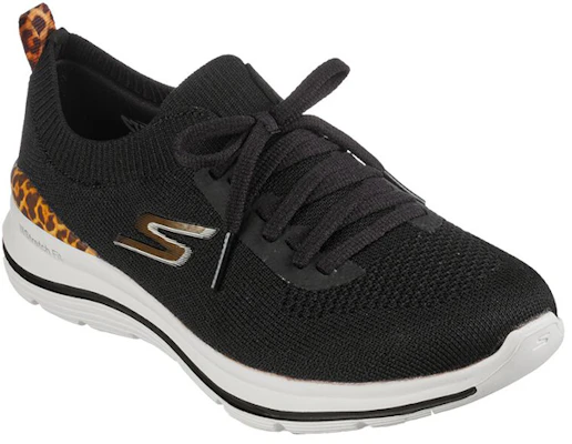 (Women) Skechers Go Walk Stretch Fit 'Leopard Zone Black' 124396-BKLD Lookbook (Women) Skechers Go Walk Stretch Fit 'Leopard Zone Black' 124396-BKLD