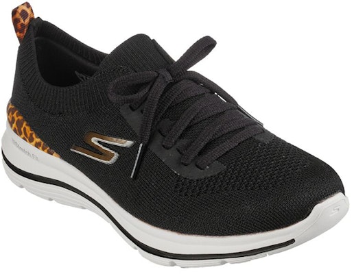 (Women) Skechers Go Walk Stretch Fit 'Leopard Zone Black' 124396-BKLD Lookbook (Women) Skechers Go Walk Stretch Fit 'Leopard Zone Black' 124396-BKLD