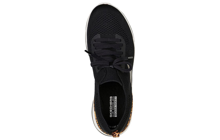 Shop (Women) Skechers Go Walk Stretch Fit 'Leopard Zone Black' 124396-BKLD