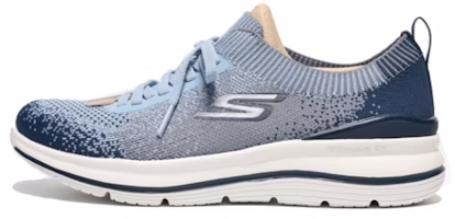 (Women) Skechers Go Walk Stretch Fit 'Navy Low-Top Running' 124384-NVBL (Women) Skechers Go Walk Stretch Fit 'Navy Low-Top Running' 124384-NVBL