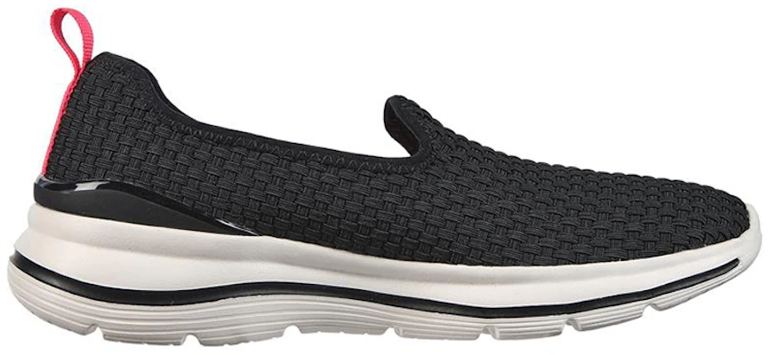 (Women) Skechers Go Walk Stretch Fit Slip-On 'Black Red' 124398-BKHP Order (Women) Skechers Go Walk Stretch Fit Slip-On 'Black Red' 124398-BKHP