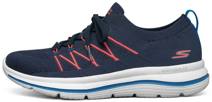 women-skechers-go-walk-stretch-fit-blue-white-orange-124386-nvmt