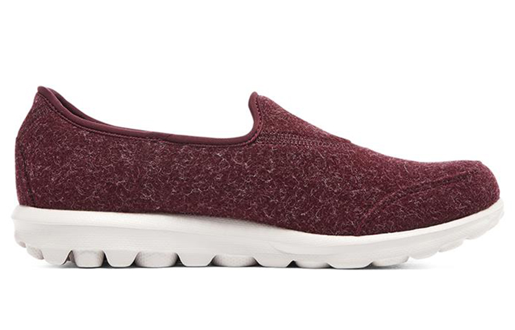 Order (W) Skechers Go Walk Travel ''Burgundy Slip-On'' Damen Slipper 124474-BURG