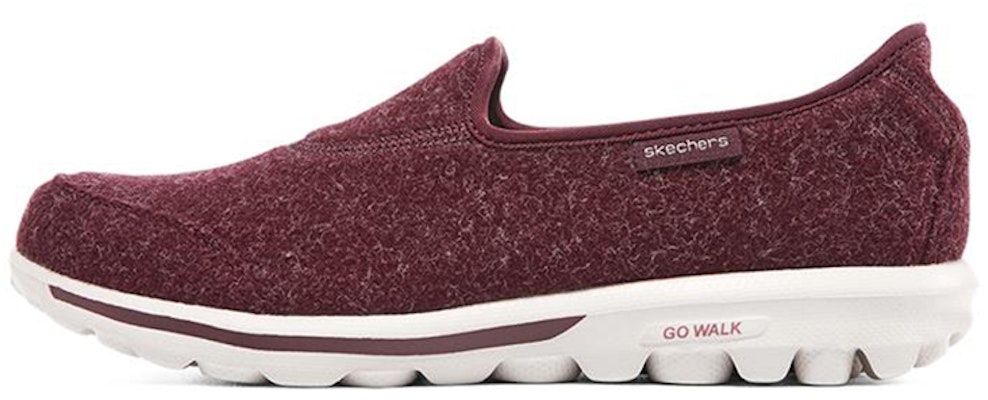 (W) Skechers Go Walk Travel 'Burdeos Slip-On' Zapatos Sin Cordones 124474-BURG Buy (W) Skechers Go Walk Travel 'Burdeos Slip-On' Zapatos Sin Cordones 124474-BURG