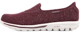 Buy (W) Skechers Go Walk Travel 'Burgundy Slip-On' Wanita Kasut Tanpa Tali Merah Tua 124474-BURG