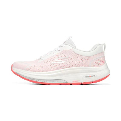 (W) Skechers Go Walk Workout Walker 'Outpa - White Hot Coral'