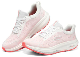 Lookbook Skechers Go Walk健走健身鞋 低筒 日常休閒鞋 女款 白粉