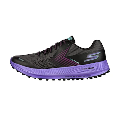 (W) Skechers GOrun Razor Trail 'Black Purple'