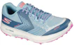 Lookbook Skechers GOrun Razor Trail 輕便透氣 低筒休閒跑步鞋 女款 藍色