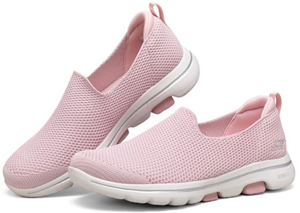 Skechers Gowalk 5 透氣舒適 低幫懶人運動休閒鞋 女款 粉色 Lookbook Skechers Gowalk 5 透氣舒適 低幫懶人運動休閒鞋 女款 粉色