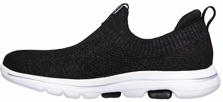 (Women) Skechers Gowalk 5 Lazy Shoes Black 124030-BKMT (Women) Skechers Gowalk 5 Lazy Shoes Black 124030-BKMT